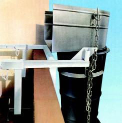 Bauschuttrutsche aus PVC 