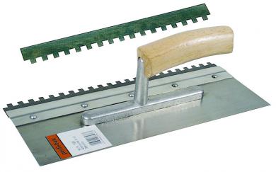 Aufstreichkelle mit Zahnleiste 