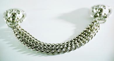 Löwenkopfkette vernickelt 